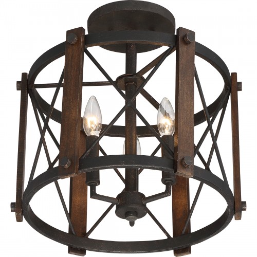 Quoizel Baron Semi-Flush Mount