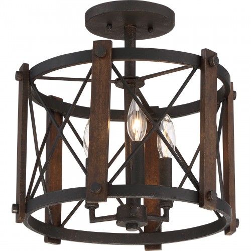 Quoizel Baron Semi-Flush Mount