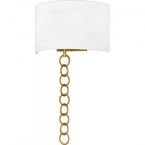 quoizel Baynes 2-Light Brushed Gold Wall Sconce
