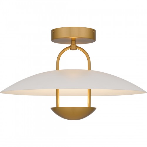 Quoizel Bingham Brushed Gold Semi-Flush Mount