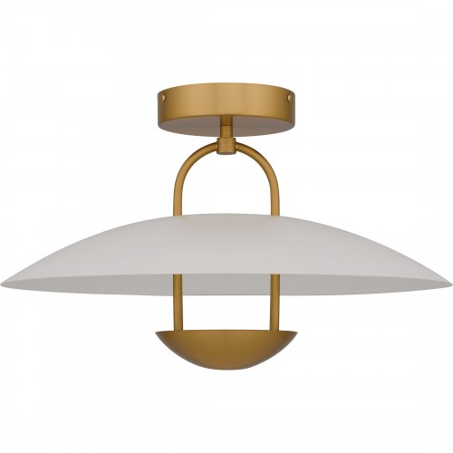 Quoizel Bingham Brushed Gold Semi-Flush Mount