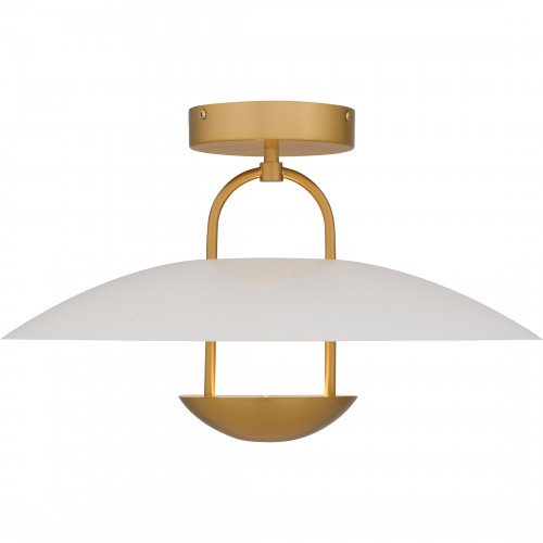 Quoizel Bingham Brushed Gold Semi-Flush Mount