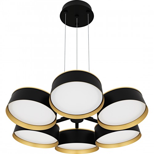 Quoizel Byrnes Matte Black Chandelier