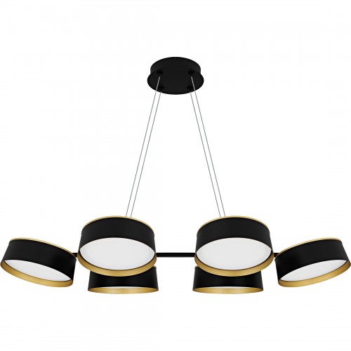 Quoizel Byrnes Matte Black Linear Chandelier
