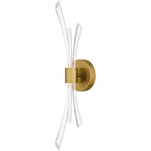 Quoizel Cecily Brushed Gold Wall Sconce