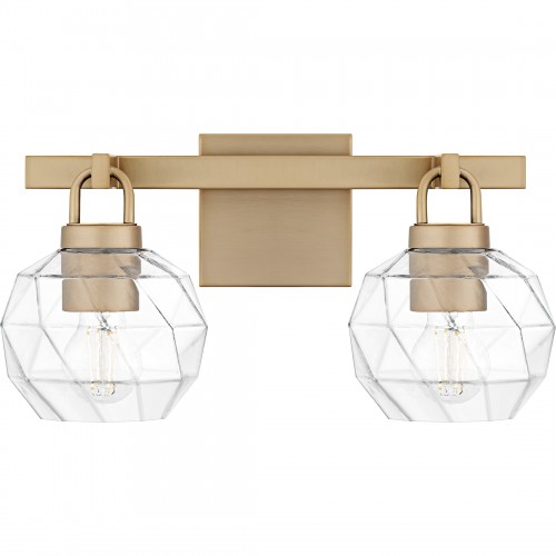 quoizel Celina 2-Light Bronze Gold Bath Light