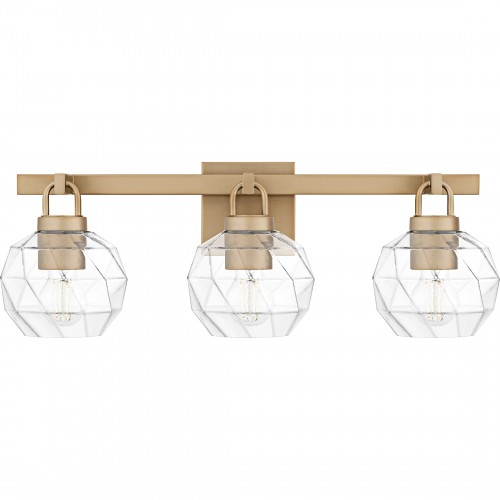 quoizel Celina 3-Light Bronze Gold Bath Light