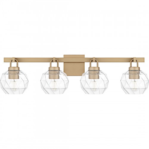 quoizel Celina 4-Light Bronze Gold Bath Light