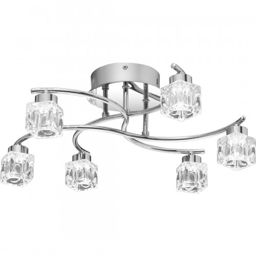quoizel Clear Hollow Semi-Flush Mount