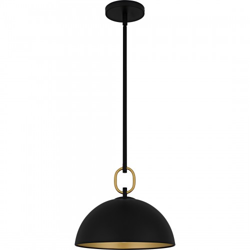 Quoizel Cleo 1-Light Matte Black Pendant