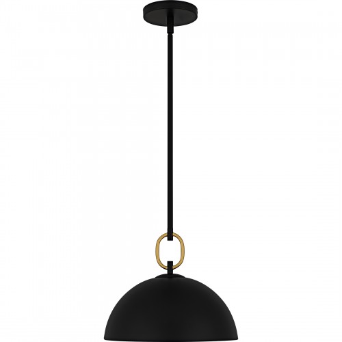 Quoizel Cleo 1-Light Matte Black Pendant