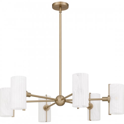 Quoizel Curran 6-Light Bronze Gold Chandelier