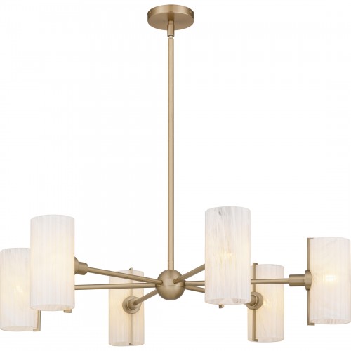 quoizel Curran 6-Light Bronze Gold Chandelier