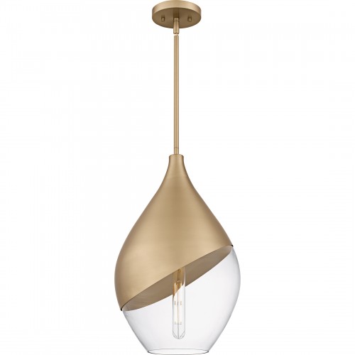 quoizel Drover 1-Light Bronze Gold Pendant