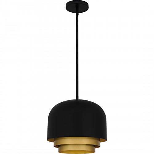 Quoizel Frankie 3-Light Matte Black Pendant