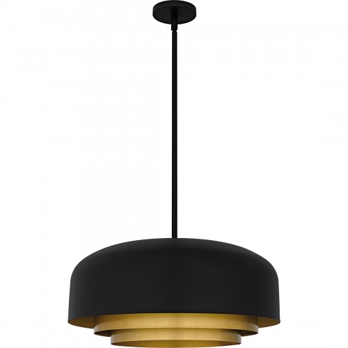 Quoizel Frankie 4-Light Matte Black Pendant
