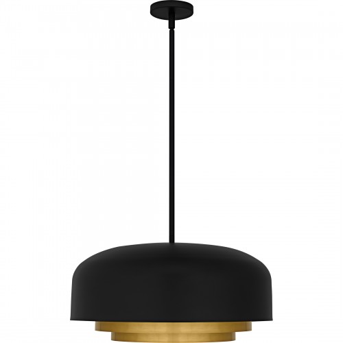 Quoizel Frankie 4-Light Matte Black Pendant