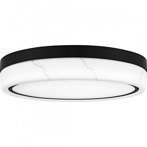 quoizel Gasper Matte Black Flush Mount