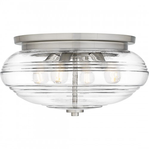Quoizel Gatonby 4-Light Brushed Nickel Flush Mount