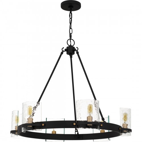 Quoizel Gloucester 6-Light Matte Black Chandelier