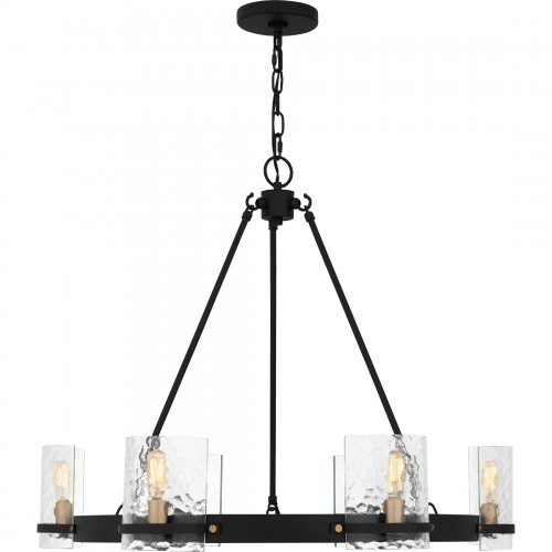 Quoizel Gloucester 6-Light Matte Black Chandelier