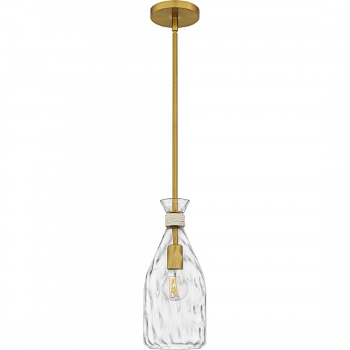 Quoizel Govada 1-Light Brushed Gold Mini Pendant