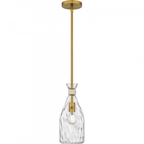 Quoizel Govada 1-Light Brushed Gold Mini Pendant