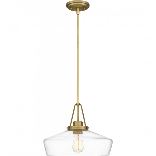 Quoizel Haven 1-Light Aged Brass Pendant Light