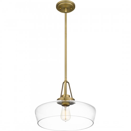 Quoizel Haven 1-Light Aged Brass Pendant Light