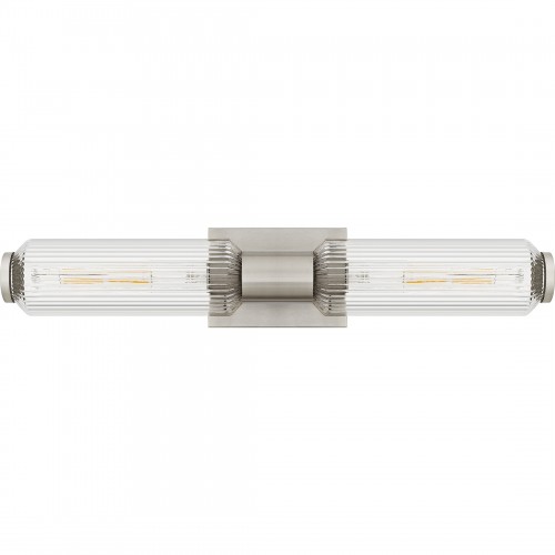 Quoizel Hawes 2-Light Brushed Nickel Bath Light