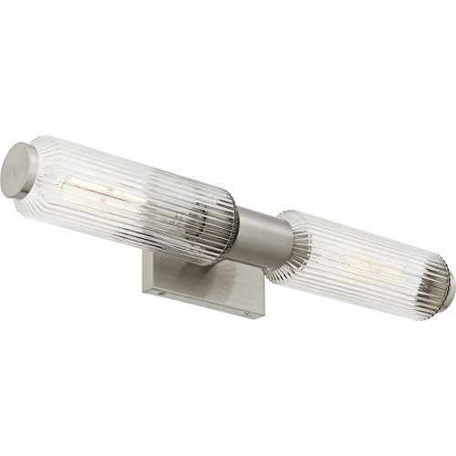 Quoizel Hawes 2-Light Brushed Nickel Bath Light