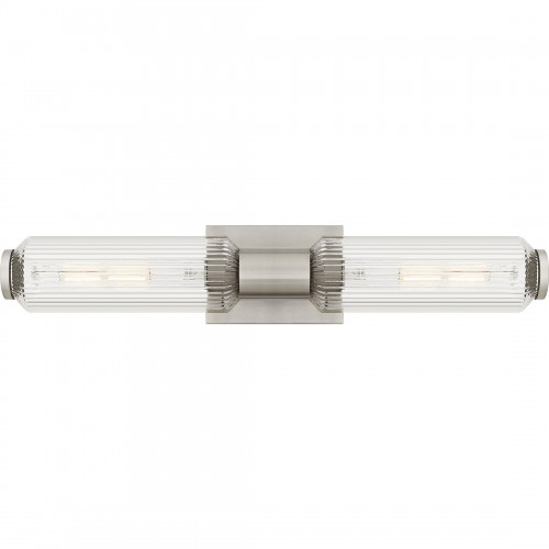 quoizel Hawes 2-Light Brushed Nickel Bath Light