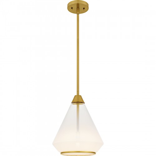 quoizel Haze 1-Light Brushed Gold Mini Pendant