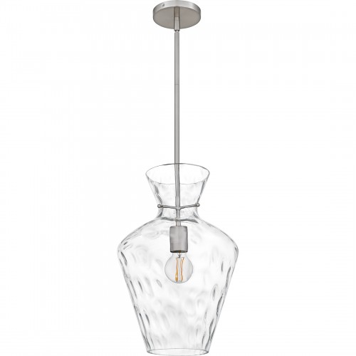 Quoizel Hollis 1-Light Brushed Nickel Pendant