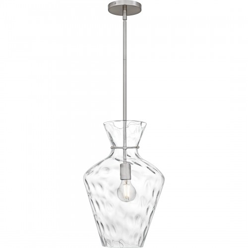 Quoizel Hollis 1-Light Brushed Nickel Pendant
