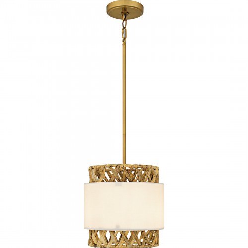 Quoizel Kate 1-Light Brushed Gold Mini Pendant
