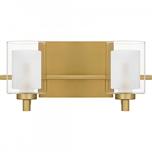 Quoizel Kolt 2-Light Brushed Gold Bath Light