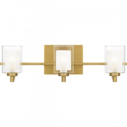 Quoizel Kolt 3-Light Brushed Gold Bath Light