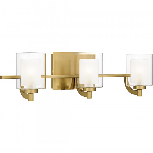 Quoizel Kolt 3-Light Brushed Gold Bath Light