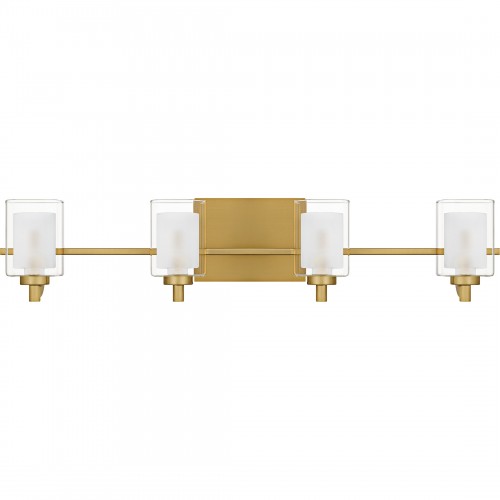 Quoizel Kolt 4-Light Brushed Gold Bath Light