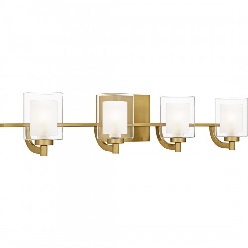 Quoizel Kolt 4-Light Brushed Gold Bath Light