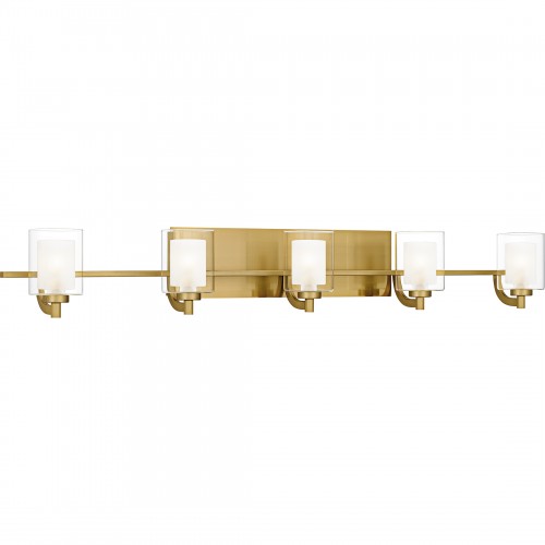 Quoizel Kolt 5-Light Brushed Gold Bath Light