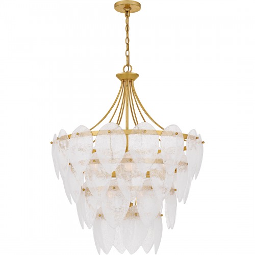 Quoizel Lilestone 7-Light Gold Leaf Pendant