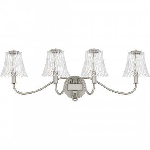 Quoizel McKinney 4-Light Brushed Nickel Bath Light