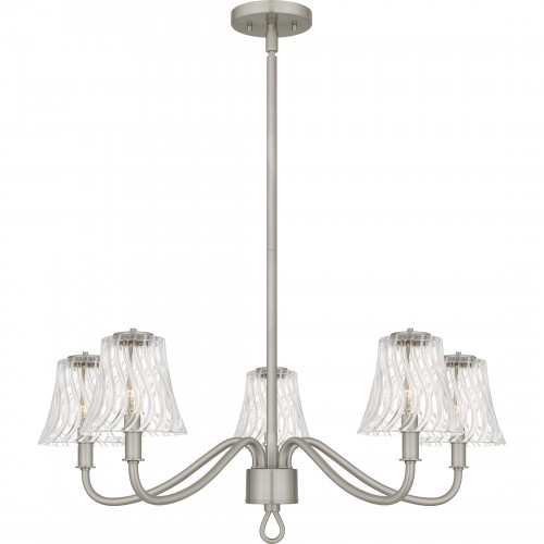 Quoizel McKinney 5-Light Brushed Nickel Chandelier