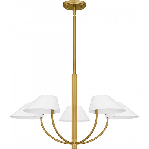 Quoizel Penley 5-Light Brushed Gold Chandelier
