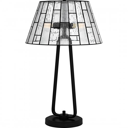 Quoizel Rainier 4-Light Matte Black Table Lamp