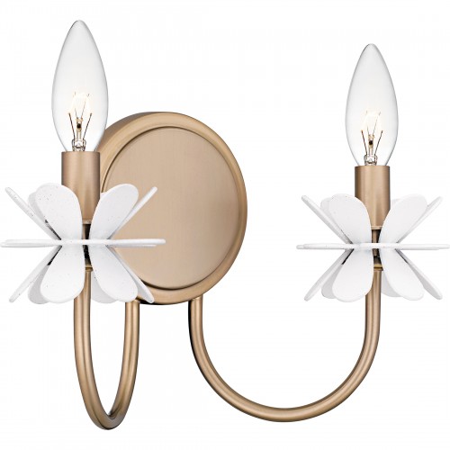 Quoizel Remy 2-Light Bronze Gold Wall Sconce
