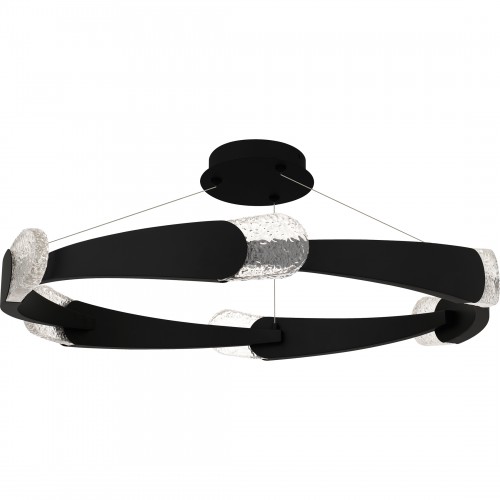 Quoizel Saffron Matte Black Semi-Flush Mount