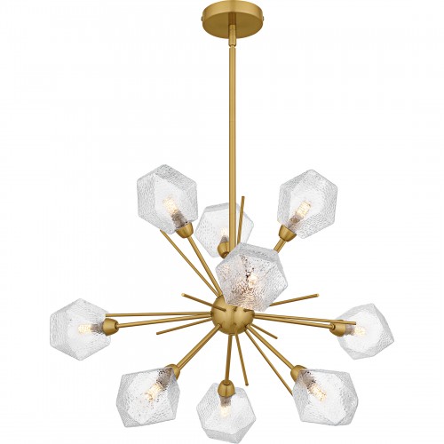 Quoizel Salvador 9-Light Brushed Gold Chandelier